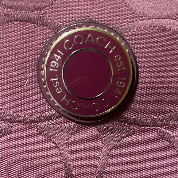 Coach Handbags - Coach Plum Signature Crossbody with Studded Trim
